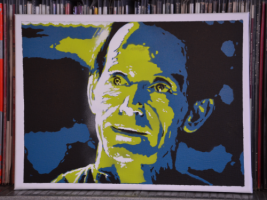 bishop,aliens, lance henriksen, stencil, spray, monkeyswithbrushes