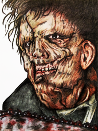 Leatherface Texas Chainsaw Massacre, monkeyswithbrushes