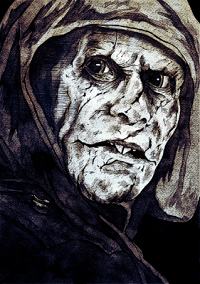 quinlan, The Strain, ink, sketching, monkeyswithbrushes